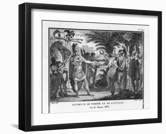 Lucullus is Replaced by Pompeius-Augustyn Mirys-Framed Art Print