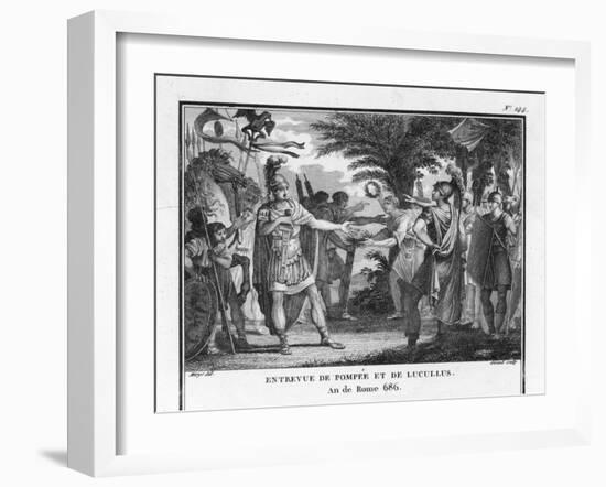 Lucullus is Replaced by Pompeius-Augustyn Mirys-Framed Art Print