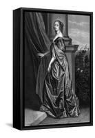 Lucy Countess Carlisle-Sir Anthony Van Dyck-Framed Stretched Canvas