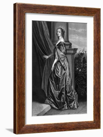 Lucy Countess Carlisle-Sir Anthony Van Dyck-Framed Art Print