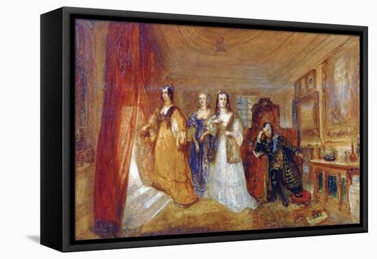 Lucy, Countess of Carlisle, and Dorothy Percy's Visit to their Father Lord Percy..., C1831-J. M. W. Turner-Framed Stretched Canvas