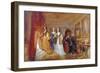 Lucy, Countess of Carlisle, and Dorothy Percy's Visit to their Father Lord Percy..., C1831-J. M. W. Turner-Framed Giclee Print