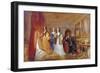 Lucy, Countess of Carlisle, and Dorothy Percy's Visit to their Father Lord Percy..., C1831-J. M. W. Turner-Framed Giclee Print