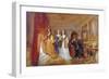 Lucy, Countess of Carlisle, and Dorothy Percy's Visit to their Father Lord Percy..., C1831-J. M. W. Turner-Framed Giclee Print