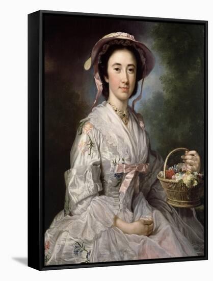 Lucy Ebberton, C.1745-50-George Knapton-Framed Stretched Canvas