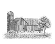 Farm Living - Silo-Lucy Francis-Giclee Print