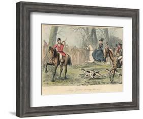 Lucy Glitters Showing the Way, 1865-John Leech-Framed Giclee Print