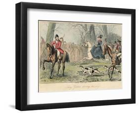 Lucy Glitters Showing the Way, 1865-John Leech-Framed Premium Giclee Print