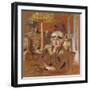 Lucy Hessel in a Black Velvet Ribbon, C.1921-25-Edouard Vuillard-Framed Giclee Print