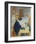 Lucy Hessel Reading (Lucy Hessel Lisan), 1913-Édouard Vuillard-Framed Giclee Print