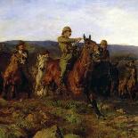 In Sight - Lord Dundonald's Dash on Ladysmith, 1900 (Detail of 17136)-Lucy Kemp-Welch-Framed Giclee Print