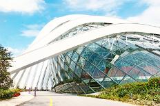 April 6, 2014 Singapore. Building in the Park Gardens by the Bay, Singapore.-Lucy Liu-Framed Photographic Print