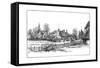 Luddington Village and New Church, Warwickshire, 1885-Edward Hull-Framed Stretched Canvas