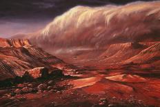 Artist's Impression of Jupiter Over Europa-Ludek Pesek-Stretched Canvas