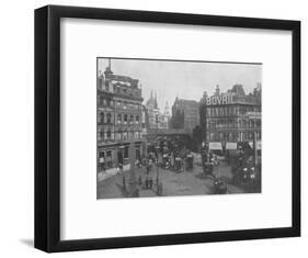 Ludgate Circus and Ludgate Hill, City of London, c1910 (1911)-Photochrom Co Ltd of London-Framed Photographic Print