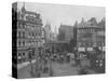 Ludgate Circus and Ludgate Hill, City of London, c1910 (1911)-Photochrom Co Ltd of London-Stretched Canvas