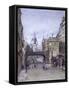 Ludgate Circus, London, 1881-John Crowther-Framed Stretched Canvas