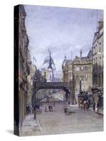 Ludgate Circus, London, 1881-John Crowther-Stretched Canvas