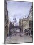 Ludgate Circus, London, 1881-John Crowther-Mounted Giclee Print