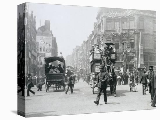 Ludgate Circus, London, prepared for Queen Victoria's Diamond Jubilee, 1897-Paul Martin-Stretched Canvas