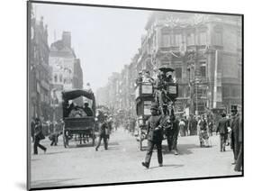 Ludgate Circus, London, prepared for Queen Victoria's Diamond Jubilee, 1897-Paul Martin-Mounted Photographic Print