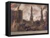 Ludgate, Great Fire of London, London, 1792-William Birch-Framed Stretched Canvas