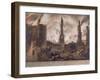 Ludgate, Great Fire of London, London, 1792-William Birch-Framed Giclee Print