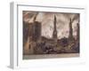 Ludgate, Great Fire of London, London, 1792-William Birch-Framed Giclee Print