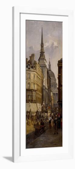 Ludgate Hill, 1884-Charles John Watson-Framed Giclee Print