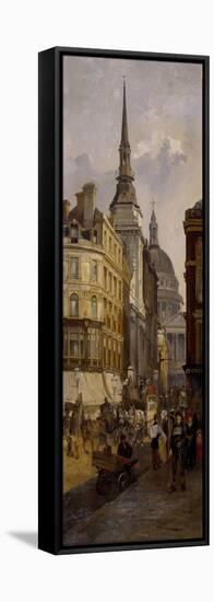 Ludgate Hill, 1884-Charles John Watson-Framed Stretched Canvas