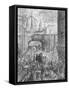 Ludgate Hill, from 'London, a Pilgrimage', Written by William Blanchard Jerrold-Gustave Doré-Framed Stretched Canvas