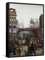 Ludgate Hill, London, England-Wilhelm Trubner-Framed Stretched Canvas