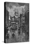 Ludgate Hill-Joseph Pennell-Stretched Canvas