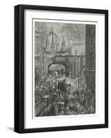 Ludgate Hill-Gustave Doré-Framed Giclee Print