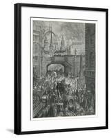 Ludgate Hill-Gustave Doré-Framed Giclee Print