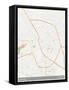 Ludhiana, India Map-null-Framed Stretched Canvas