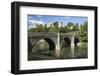 Ludlow Castle Above River Teme and Dinham Bridge, Ludlow, Shropshire, England-Stuart Black-Framed Photographic Print