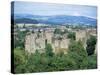 Ludlow Castle from Whitecliff, Shropshire, England, United Kingdom-David Hunter-Stretched Canvas