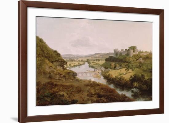 Ludlow Castle, Shropshire, 1792 (Oil on Canvas)-Julius Caesar Ibbetson-Framed Giclee Print