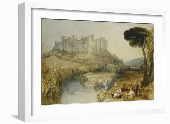 Ludlow Castle-J. M. W. Turner-Framed Giclee Print