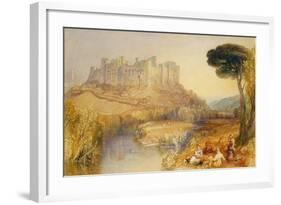 Ludlow Castle-J. M. W. Turner-Framed Giclee Print