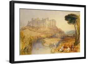 Ludlow Castle-J. M. W. Turner-Framed Giclee Print