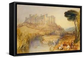 Ludlow Castle-J. M. W. Turner-Framed Stretched Canvas