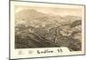 Ludlow, Vermont - Panoramic Map-Lantern Press-Mounted Art Print