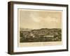 Ludlow, Vermont - Panoramic Map-Lantern Press-Framed Art Print