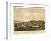 Ludlow, Vermont - Panoramic Map-Lantern Press-Framed Art Print