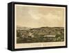 Ludlow, Vermont - Panoramic Map-Lantern Press-Framed Stretched Canvas