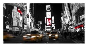 Times Square by night-Ludo H^-Art Print