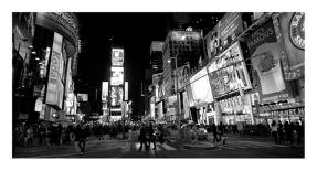Nightlife in Times Square-Ludo H^-Laminated Art Print