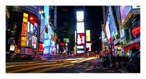 Nightlife in Times Square-Ludo H^-Laminated Art Print